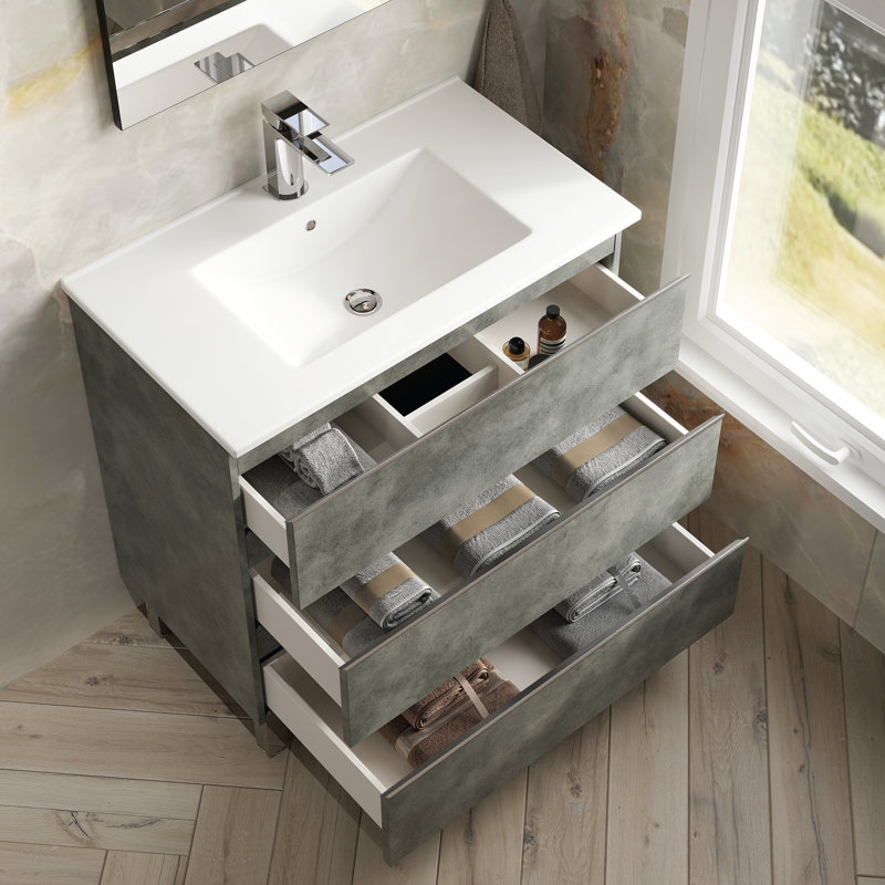 Berdahl Bathroom Vanity with Basin