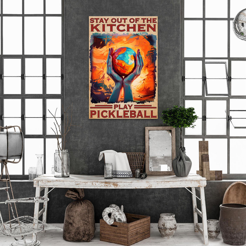 Play Pickleball - 1 pièce, impression rectangulaire, H 36 po x l 24 po x P 1,25 po
