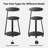 Vernestine Round End Table Side Table with 3-Tier Shelves-980917668-980917669
