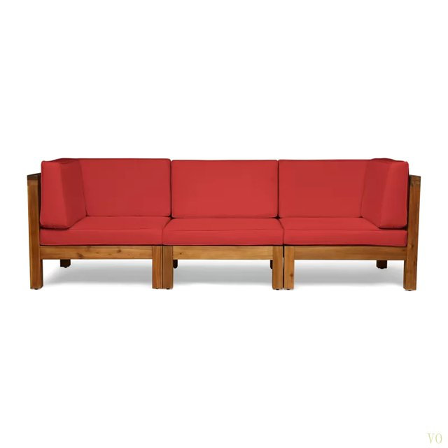 3-PIECE SOFA SET, White, Dark Gray