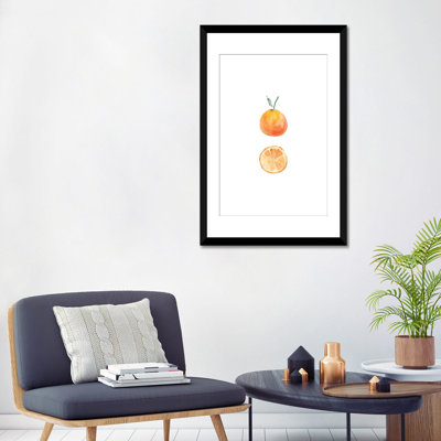 « orange slice » par melissa selmin, reproduction d’impression sur toile tendue