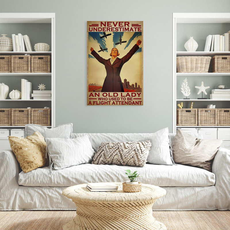«Who l'habitude d'être un agent de bord - 1 pièce Rectan qui l'habitude d'être un agent de bord - 1 pièce», reproduction d'art graphique sur toile tendue