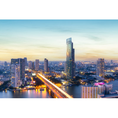 Bangkok City - Wrapped Canvas Print