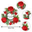 Couronne de 4 petites bougies roses-538015546