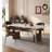 Rectangular Vintage-style Microcrystalline Stone Dining Table-1270864764