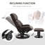 Fauteuil inclinable de massage avec repose-pieds HOMcom