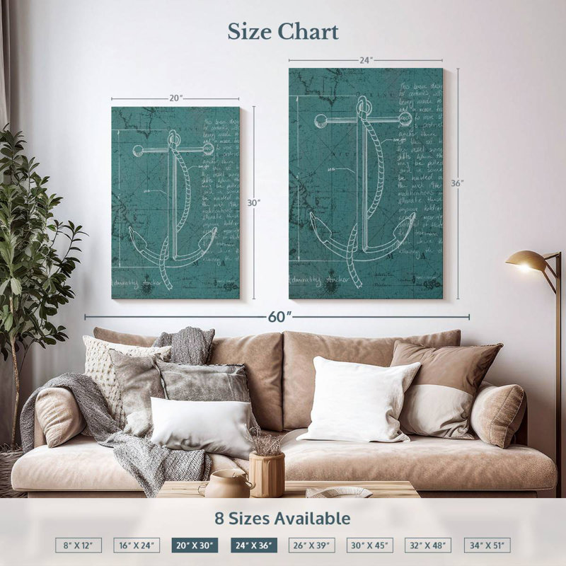 Coastal blueprint ii Aletra, H 36 po x l 24 po