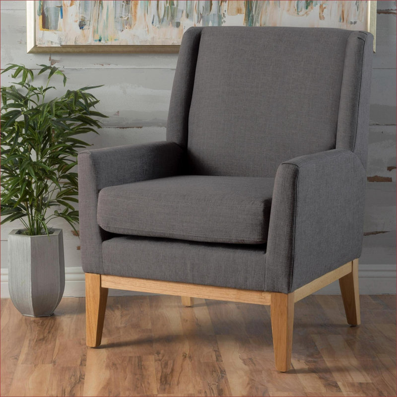 Fauteuil d'appoint confortable à dossier haut KD pour adultes, siège rembourré pour salon, chambre à coucher
