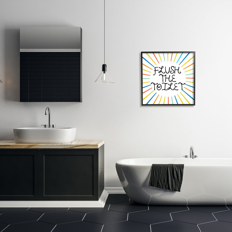 Art mural sur toile surdimensionné à rayures arc-en-ciel pour enfants par Daphne Polselli, H 24 po x l 24 po x P 1,5 po