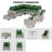 9-Piece Outdoor HDPE Wicker Patio Conversation Set With Wide Armrests, Sectional Sofa & Swivel Chairs-1473886142