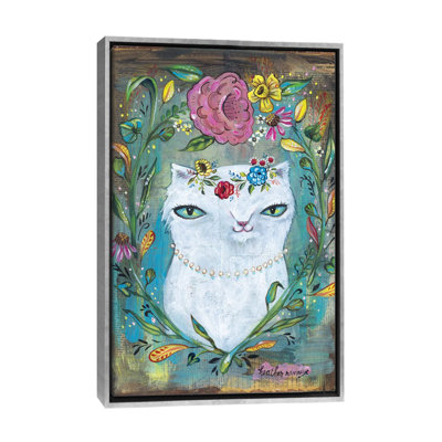 «White Kitty» par Heather Renaux - reproduction d'art