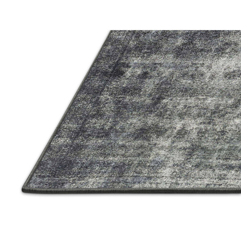Tapis décoratif multicolore à motif abstrait, Rectangle de 5 pi x 8 pi