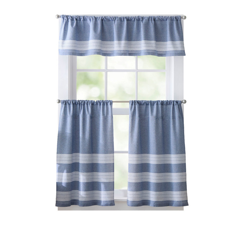  Cantonnière 1 pièce Curtainworks Denim Yarn Dye , L 58 po x L 14 po