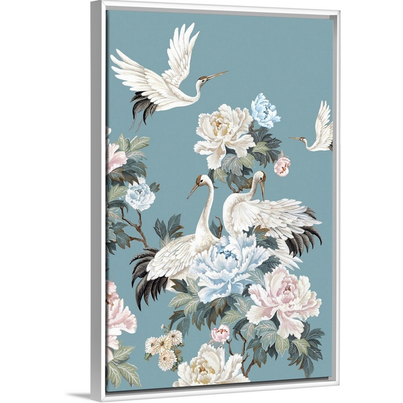 «Celestial Garden II» par Eva Watts - reproduction d'art, Toile blanche encadrée, H 50 po x l 34 po x P 1,75 po