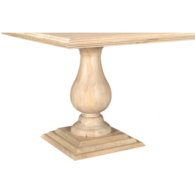 Josiane Solid Wood Dining Table, Natural, 42" W x 96" L