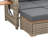Arba Outdoor Wicker Chaise Lounge with Table , Cushion Included