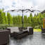 Parasol de terrasse extérieur avec mécanisme d'inclinaison-763980068