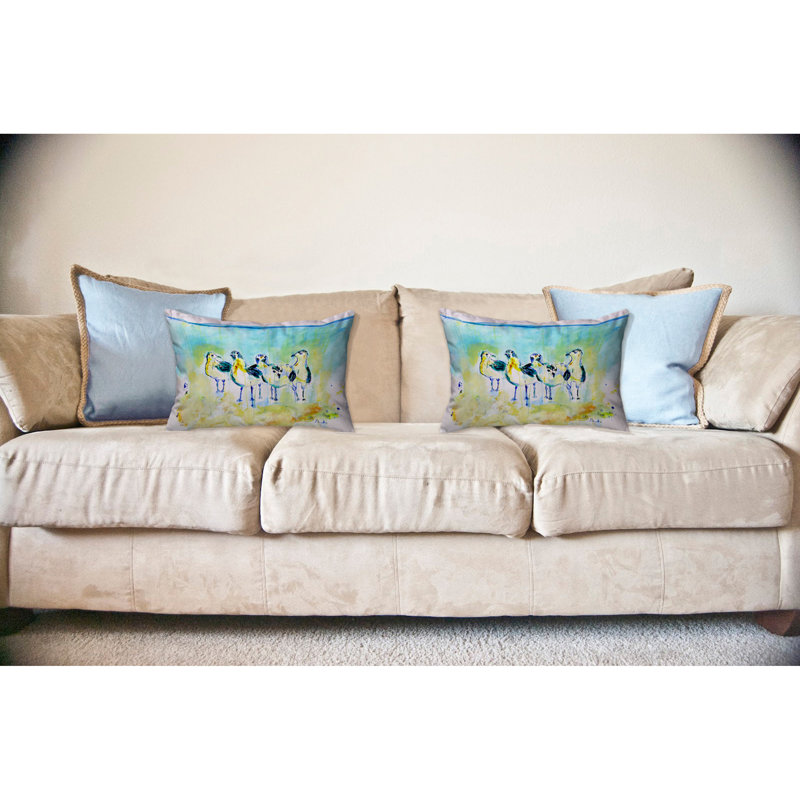 Outdoor Reversible Throw Pillow
