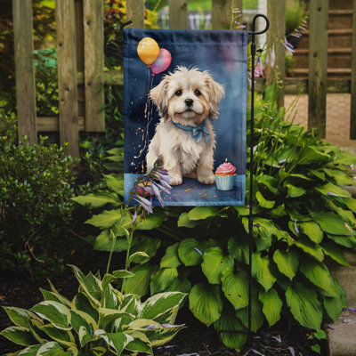Drapeau de jardin «Happy Birthday»