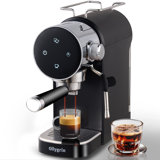 Machine à espresso 15 bars avec mousseur à lait, machine à expresso, machine à café au lait cappuccino à écran tactile, réservoir d'eau amovible