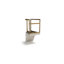 Bryce 26"H Upholstered Counter Stool with Metal Base