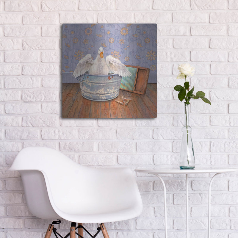  «Rubadub Duck» par Marvindale, art mural en métal, 24 po x 24 po, H 24 po x l 24 po