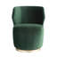 Poppy Chair Forest Velvet Champagne Swivel-1120033154