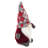 Fabric Gnome Table Sitter Set of 12 3.3" x 2.8" x 6.7"H Red/Gray/White