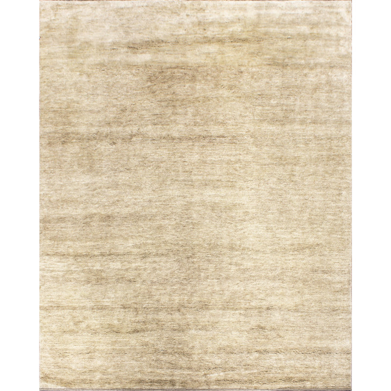 High-Quality Hand-Knotted Camel Area Rug, Rectangle 5' x 8'