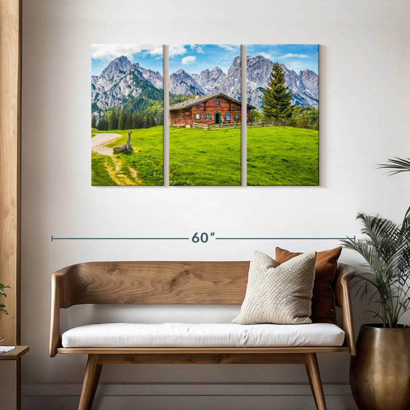 Alvord Chalet In The Alps, 28" H x 45" W
