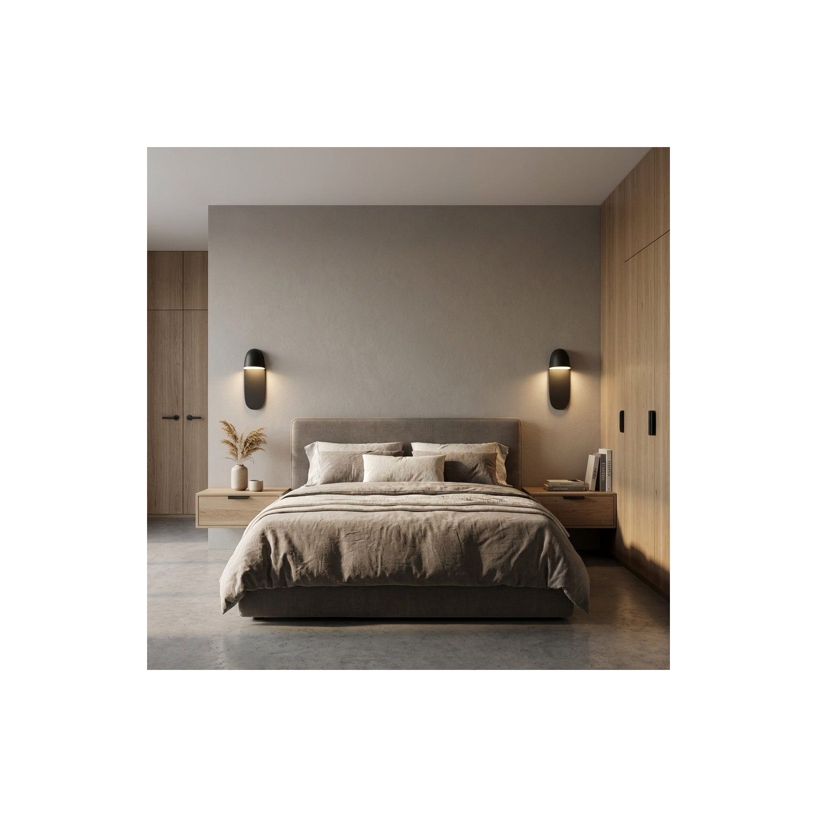 Rosalie 16 Sconce, Midnight Black