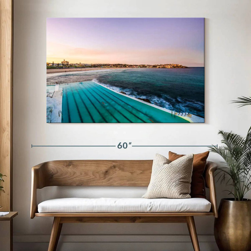 Vue de Gillard depuis la piscine Icebergs de Bondi, H 34 po x l 51 po