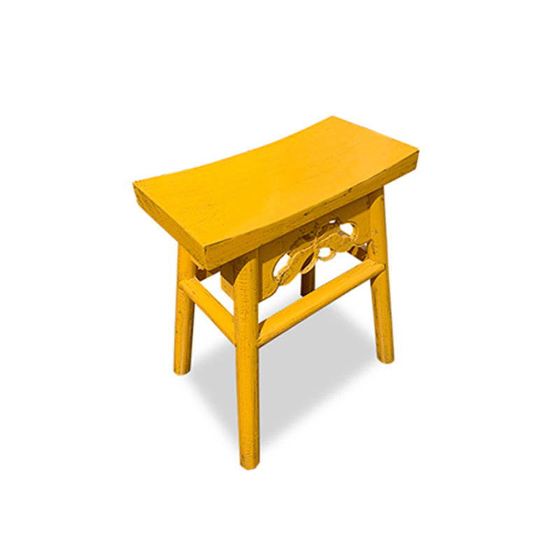 Tabouret papillon à hauteur standard - jaune, Yellow, 18.75" H x 16.5" W x 12.25" D