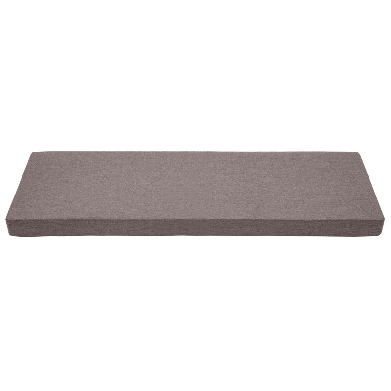 Outdoor Bench Seat Cushion, Brown, 60" x 18"