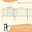 61cm H x 0.5cm W Metal Border Fencing Included