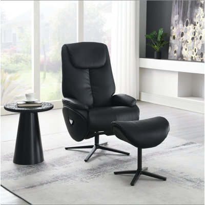 Fauteuil d'appoint pivotant avec repose-pieds Motion