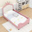Lit plateforme simple tapissier avec capitonnage