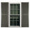 Custom Louvered Shutter with Cathedral Top