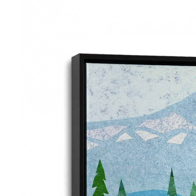 Reproduction d'art sur toile "Wilderness Collage XV" par Kim Conway, H 12 po x l 8 po, Noir
