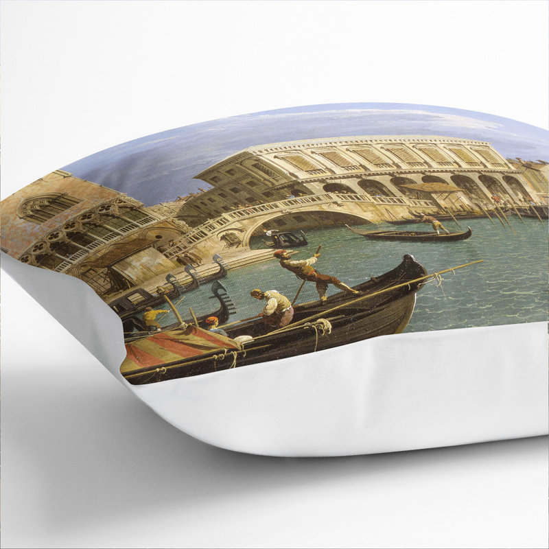 Square Cushion, 40cm H x 40cm W x 15cm D, White