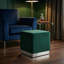 Repose-pieds cubique carré en velours 15,5" Perino-17036647-17036640
