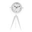 Analog Battery Tabletop Clock White