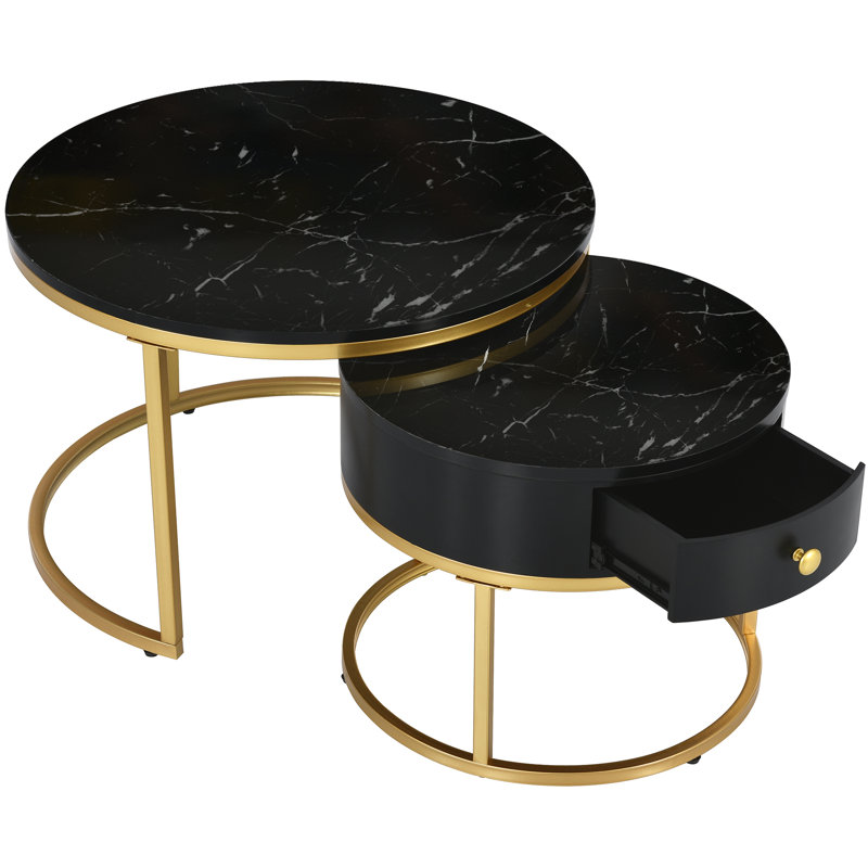 2 - Piece Living Room Table Set, Black