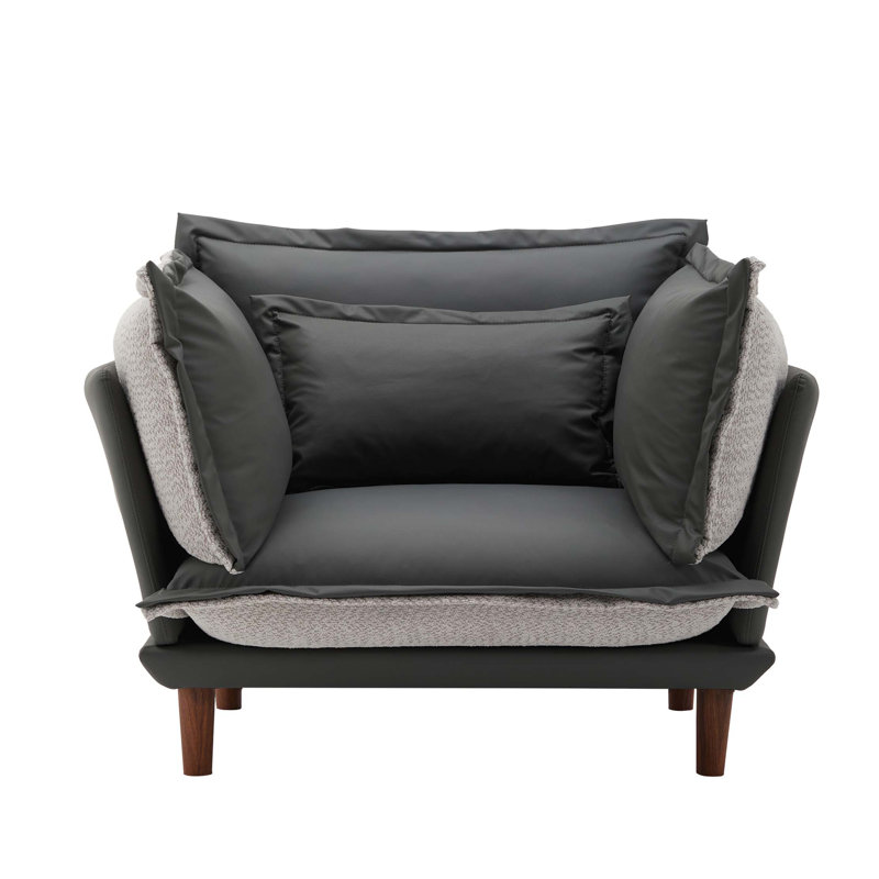 Fauteuil d'appoint simple en chenille de style moderne