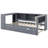 Wood Twin Size Platform Bed with Storage Shelves, Trundle, Charging Station and Upholstered Headboard-1657360265-1657360266