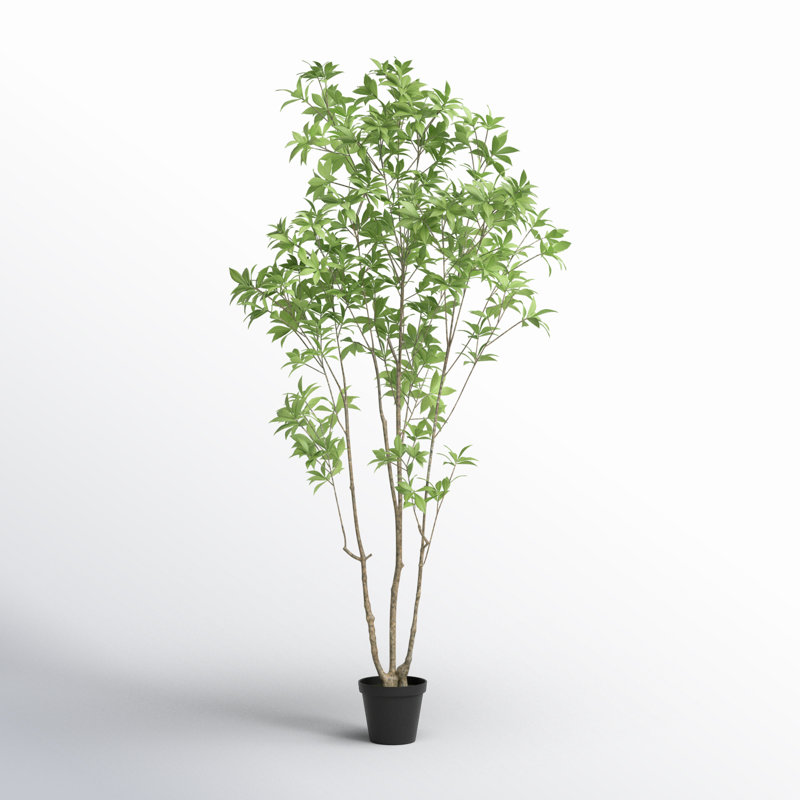 94.5'' Faux Eucalyptus Tree in Planter
