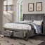 Ensemble de chambre à coucher 3 pièces avec tables de chevet 2 tiroirs California-1668693280