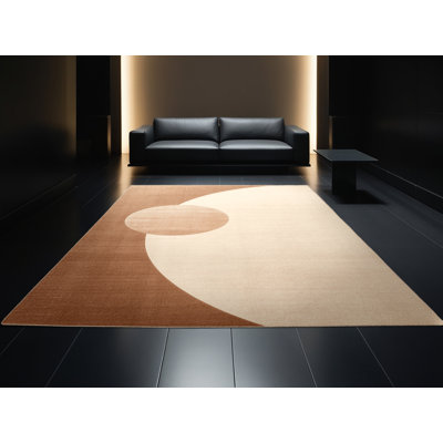 Tapis beige lavable à la machine Bemott