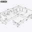 Canapé modulaire de 105 po avec repose-pieds avec rangement, canapé en L avec 2 coussins et porte-gobelets, canapé modulaire avec méridienne réversible pour le salon, gris