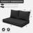 3-Piece Outdoor 5" Replacement Cushion Set Seat/Back Cushion，Only cushions-1072927082